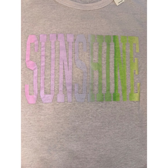 Aerie Sunshine Graphic Tee Casual Short Sleeve‎ Top Trendy Comfy Size M - Picture 3 of 5